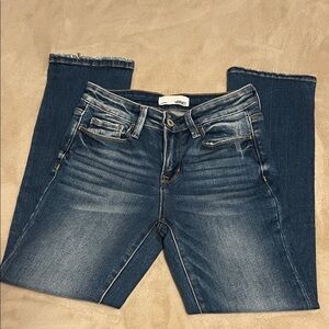 Vervet Women's Cropped Blue Jeans